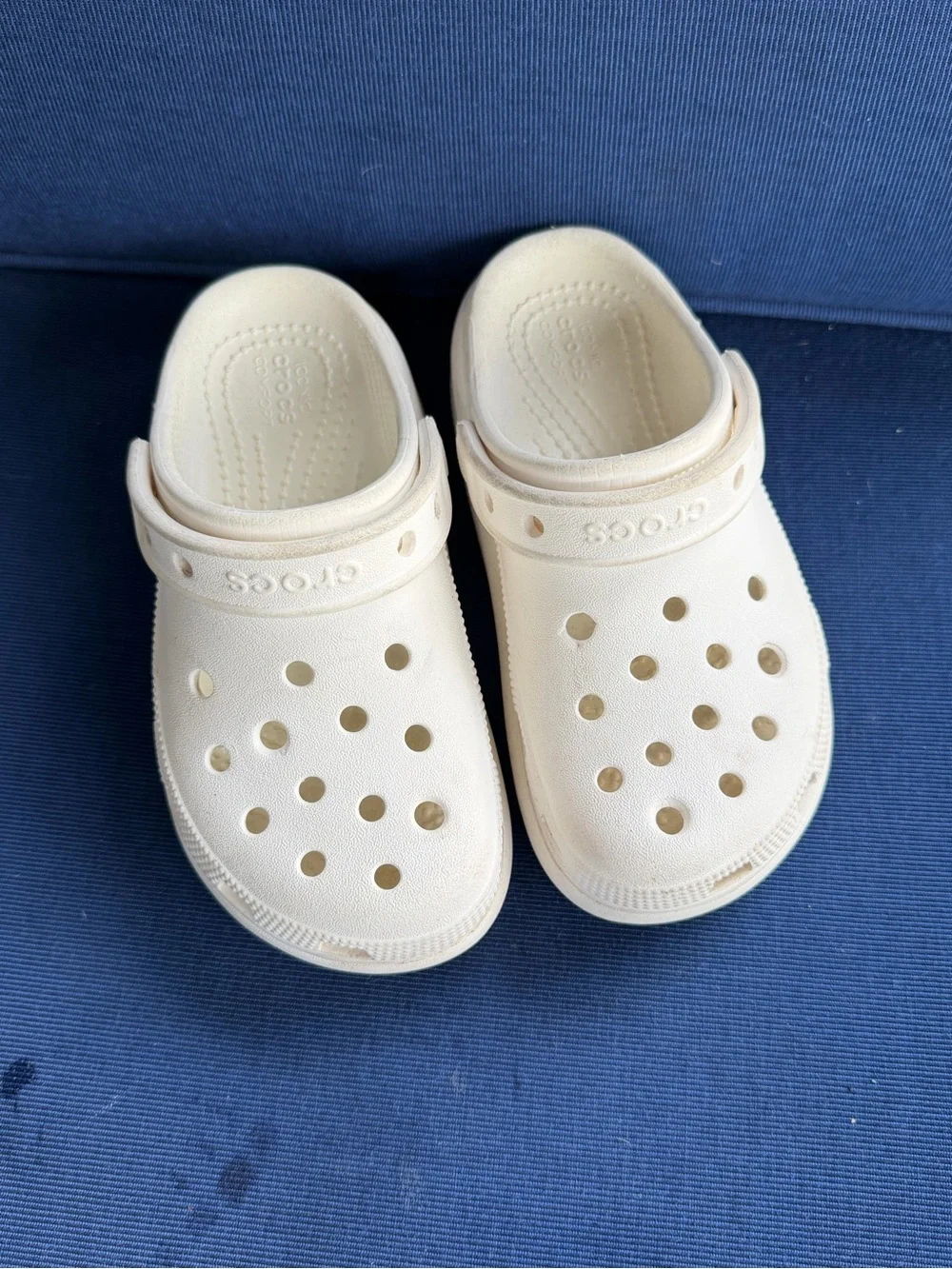 CROCS Kids Classic Clogs in White